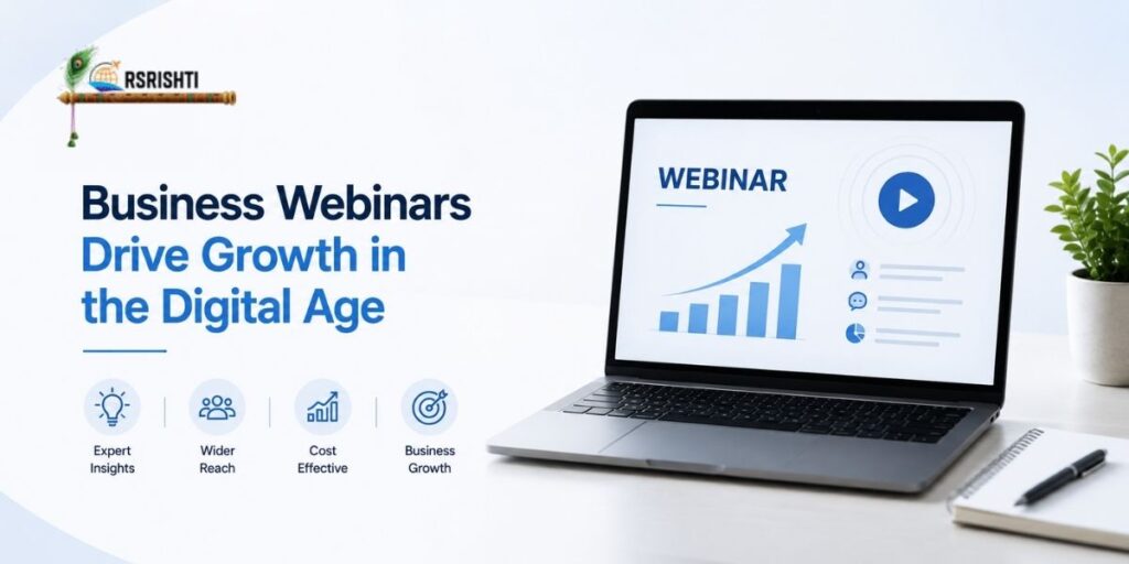 Entrepreneurs attending an online business webinar and learning startup growth strategies