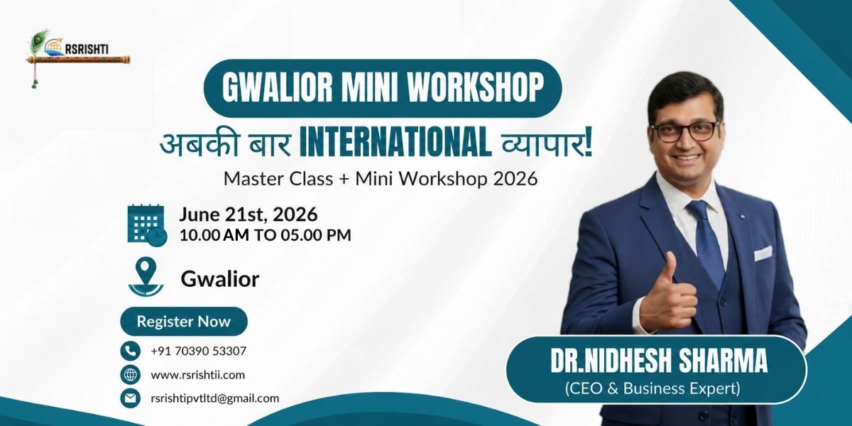 Import Export Workshop in Gwalior 2026 training session on international trade and export-import business